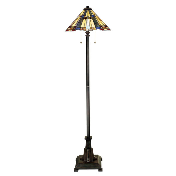 QZ/INGLENOOK/FL Inglenook Tiffany Bronze Floor Lamp