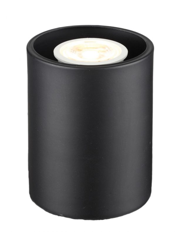 Small Modern Black LED Floor / Table Lamp Uplighter - No Bulb