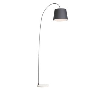 Modern floor lamp with black shade – Bend