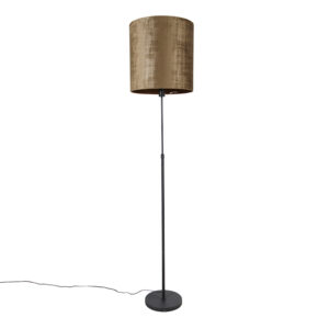Floor lamp black shade brown 40 cm adjustable – Parte