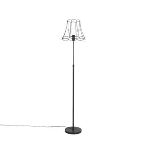 Floor lamp black with Granny Frame 35 cm adjustable – Parte