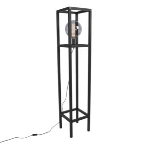 Industrial floor lamp black - Big Cage 2