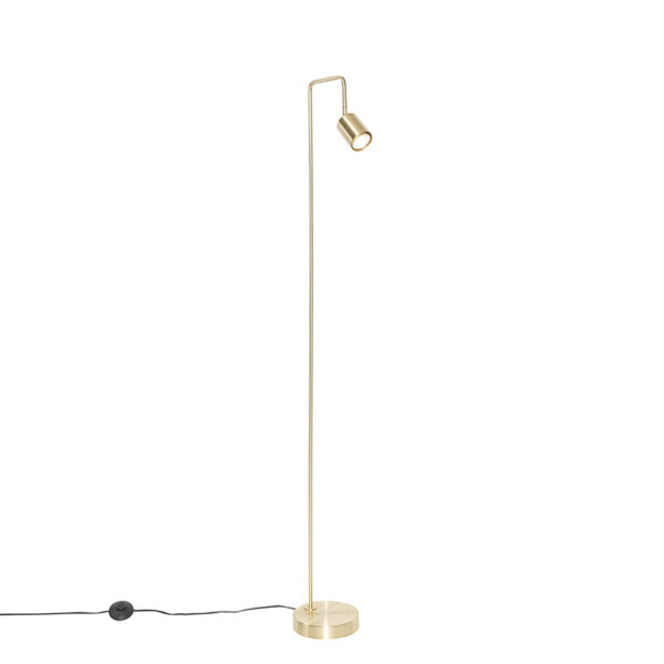 Modern floor lamp brass adjustable - Java