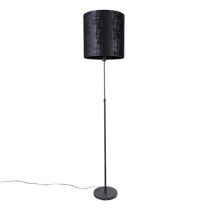 Floor lamp black shade black 40 cm adjustable – Parte