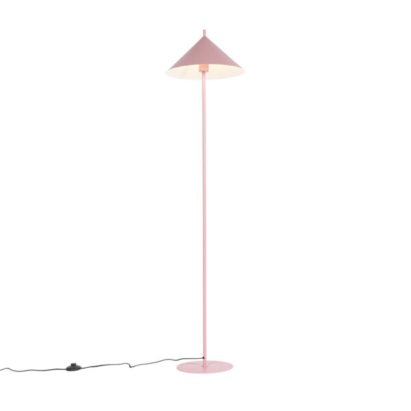 Designer floor lamp pink - Triangolo