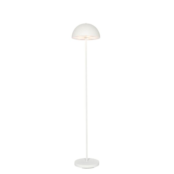 Outdoor floor lamp white rechargeable 3-step dimmable - Keira
