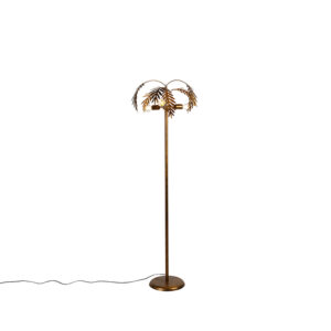 Vintage floor lamp gold 3-light – Botanica