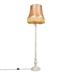 Floor Lamp Grey with 45cm Gold Granny Shade – Classico