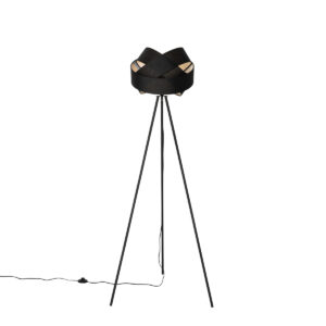 Modern floor lamp black – Cloth