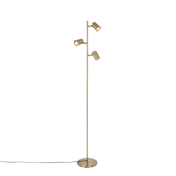 Modern floor lamp bronze 3-light - Jeana