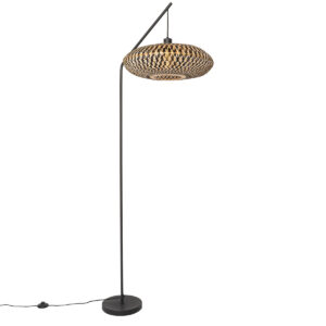 Oriental floor lamp black bamboo – Ostrava
