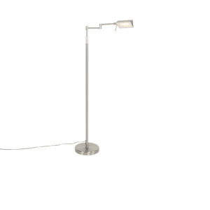 Design floor lamp steel incl. LED with touch dimmer – Notia