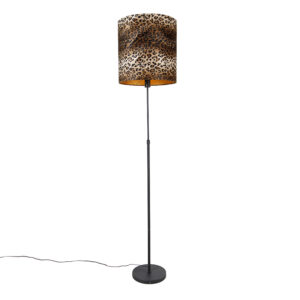 Floor lamp black shade leopard design 40 cm – Parte