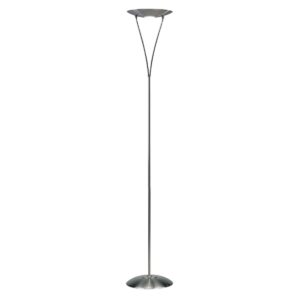 Dar Wisebuys Opus Dimmable Floor Lamp In Satin Chrome Finish