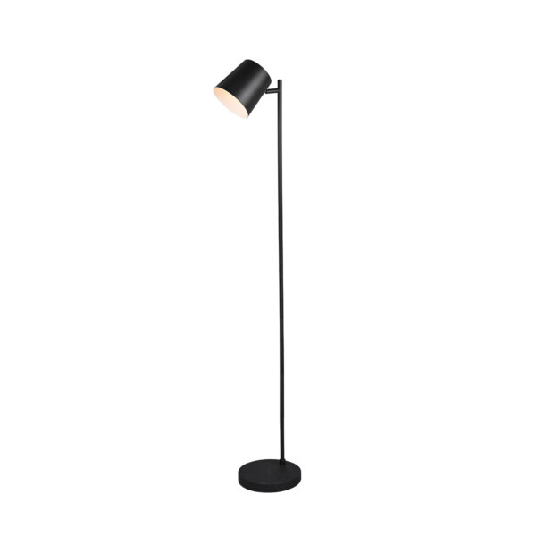 Floor lamp black rechargeable incl. LED 4-step dimmable - Mateo