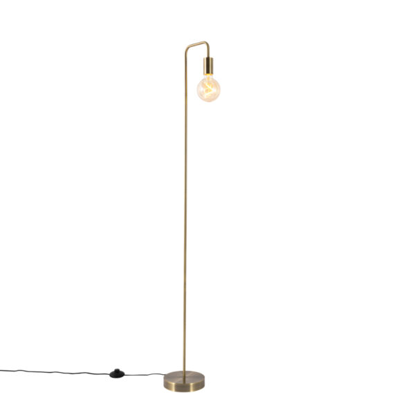 Modern floor lamp bronze - Facil