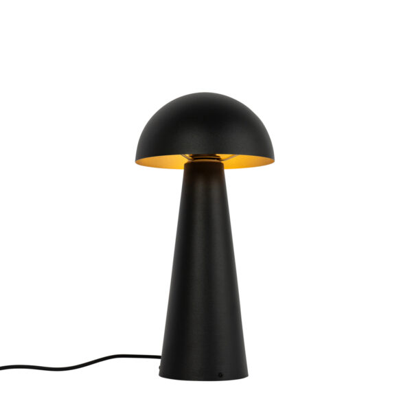 Outdoor floor lamp black 50 cm incl. LED - Mushroom